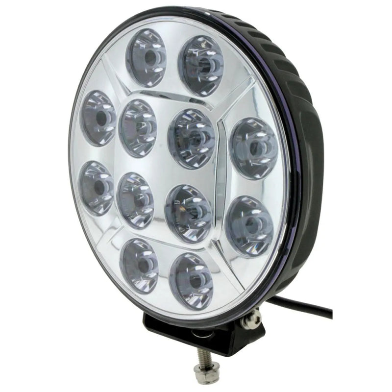 Ignite 9 Round Slimline LED Driving Light | Chrome Fascia - Driving Lights