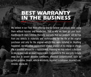 Text-based ad for Kiwi Master 3D Car Floor Mats emphasizing the best warranty and coverage details