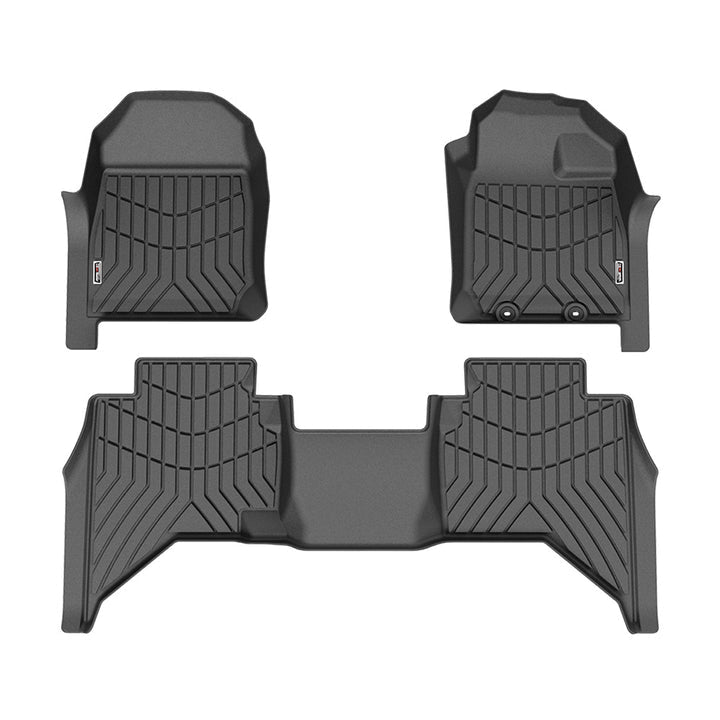 Custom-fit Kiwi Master 3D Car Floor Mats with textured pattern for Isuzu D-MAX UTE