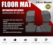 Car floor mats for Mitsubishi Outlander 2007-2021, kiwi Master 3D car floor mats