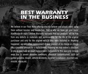 Text-based ad highlighting best warranty on Kiwi Master 3D Car Floor Mats for Mitsubishi Outlander