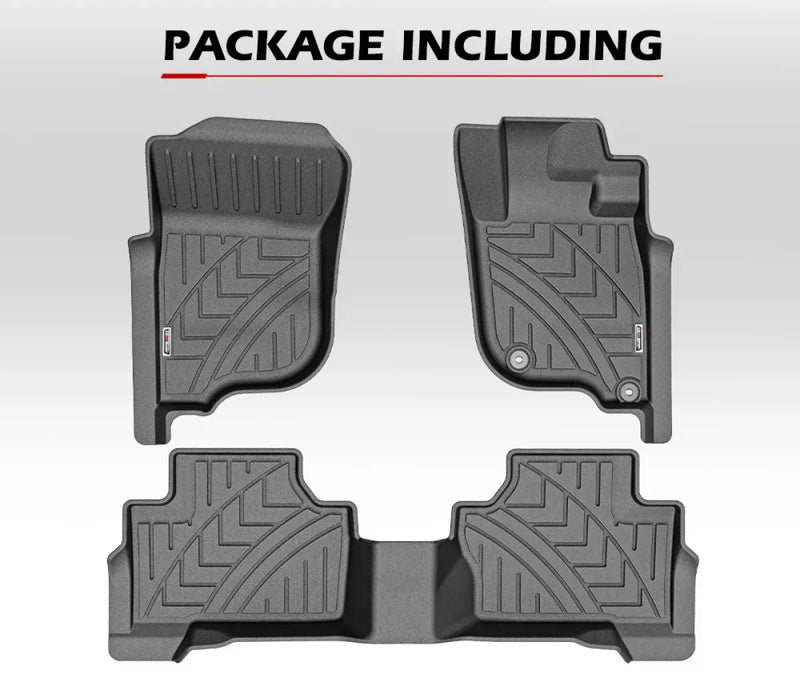 Custom-fit Kiwi Master 3D Car Floor Mats for Mitsubishi Pajero Sport with textured tread