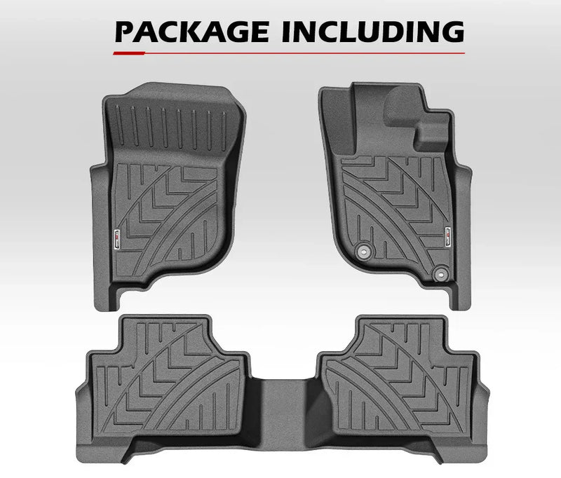Custom-fit Kiwi Master 3D Car Floor Mats for Mitsubishi Pajero Sport with textured tread