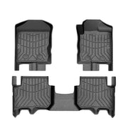 Custom-fit Ford Everest car floor mats with raised edges and textured surfaces