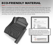Dark gray textured car floor mats with raised edges for Ford Ranger Next Gen Kiwi Master