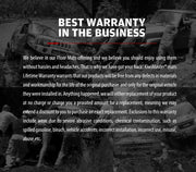 Advertisement for Kiwi Master 3D TPE Car Floor Mats with lifetime warranty over grayscale vehicle background