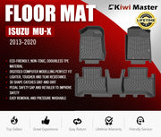 Car floor mats for Isuzu MU-X 2013-2020, Kiwi Master 3D TPE car floor mats