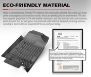 Black molded textured TPE car floor mats with raised edges for Isuzu MU-X 2013-2020