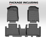 Custom-fit Kiwi Master 3D TPE car floor mats for Isuzu MU-X 2013-2020 interior