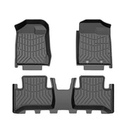 Custom-fit Kiwi Master 3D TPE Car Floor Mats with raised edges for Isuzu MU-X 2013-2020