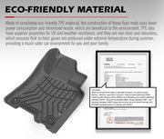 Gray molded textured floor mat with raised edges for Nissan Navara NP300 D23