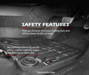 Car floor mat with safety features for Nissan Navara NP300 D23 Nissan Navara NP300