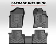 Custom-fit Nissan Navara NP300 D23 floor mats with raised edges and textured surfaces