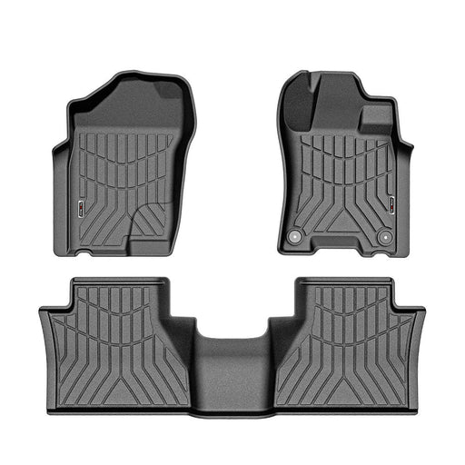 Custom-fit Nissan Navara NP300 D23 floor mats with textured surfaces and raised edges