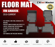 Custom fit Kiwi Master 3D TPE car floor mats for VW Amarok 2010-current, protective and durable