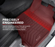 Custom-fit red car floor mats for Toyota Land Cruiser 200 Series VX Sahara