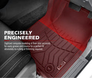 Custom-fit red car floor mats with precision engineering for Toyota Landcruiser 79 Series