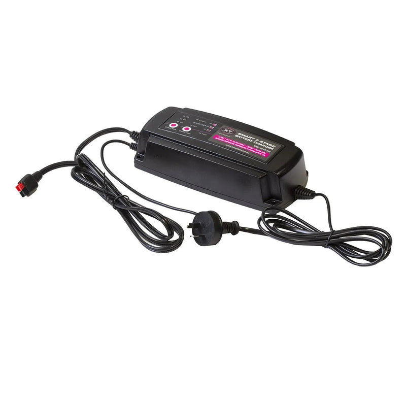 KT 12V Smart Battery Charger | 7 Stage | 2 / 4 / 8 Amp | AGM | GEL | KT72401 - Battery Charger