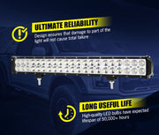 LED light bar with multiple bright bulbs, ideal as a Lightfox 20’’ LED light bar