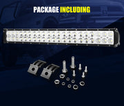 Lightfox 20-inch LED light bar with multiple bright rows of LED lights for off-road lighting