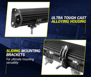 Lightfox 20-inch LED light bar with rugged housing and adjustable mounting brackets