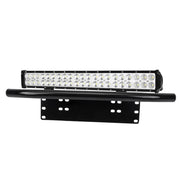 Lightfox 20-inch LED light bar with number plate frame and mounting bracket for vehicle