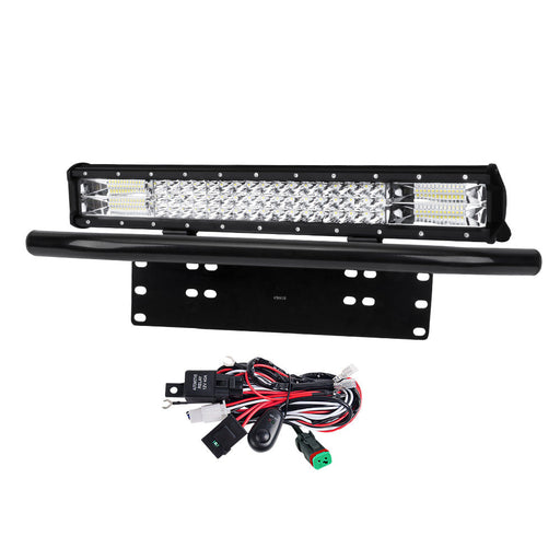 Lightfox 20 inch LED light bar with mounting bracket and wiring harness for vehicles