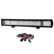 Lightfox 23-inch LED light bar with wiring harness kit for bright illumination