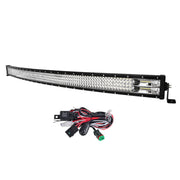 Curved LED light bar with wiring harness for the Lightfox 50 inch LED light bar