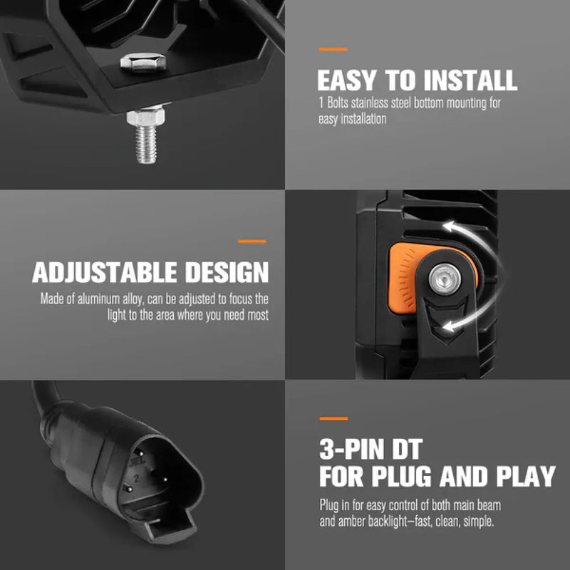 Lightfox Cygnus 5" LED Work Light | Pair