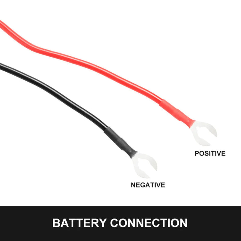 LED wiring loom with red positive and black negative wires for Lightfox LED wiring loom harness kit