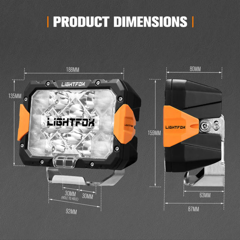 Lightfox Pegasus 9" LED Driving Light | Pair