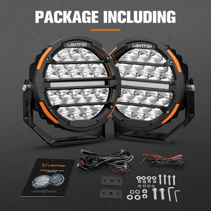 Lightfox Polaris 7" LED Driving Lights