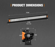 Lightfox Rigel Series 30-Inch LED Light Bar with Mounting Bracket for Off-Road Use