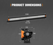 Lightfox Rigel Series 40-inch LED light bar with enhanced reflector geometry and OSRAM LEDs