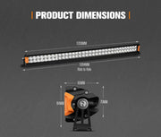 Lightfox Rigel Series 40-inch LED light bar with enhanced reflector geometry and OSRAM LEDs