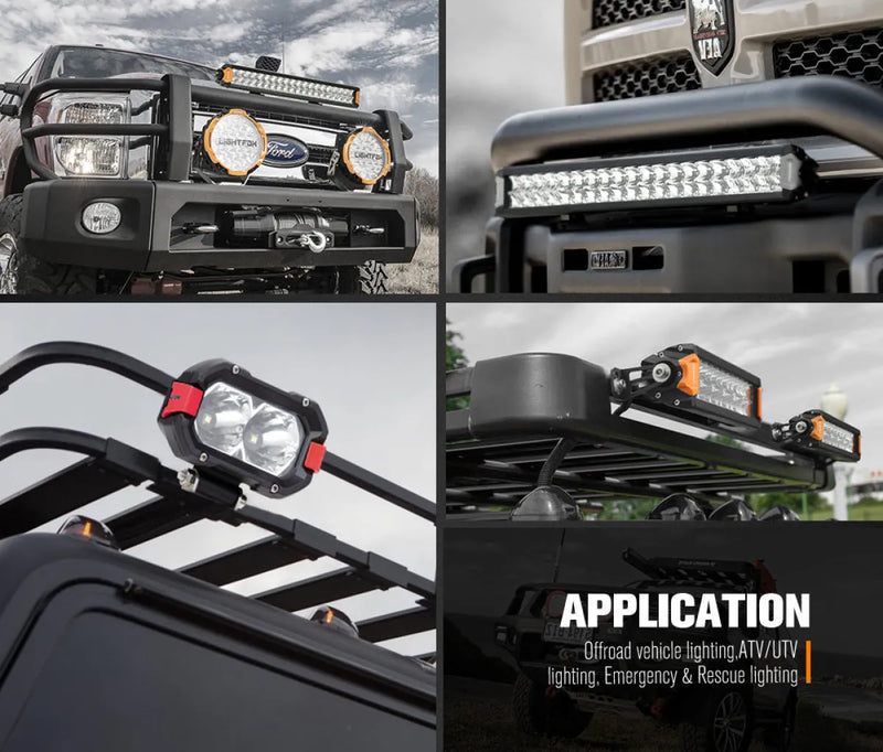 Off-road vehicle light bar and accessories for enhanced illumination in various applications
