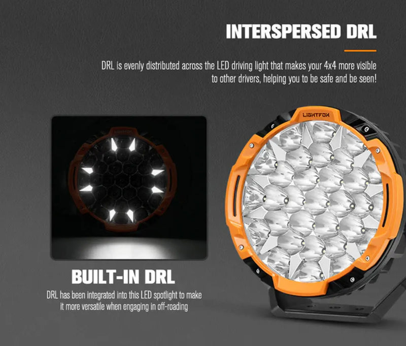 Lightfox Starrix 7" and 9" Osram LED Driving Lights (2 Pairs)