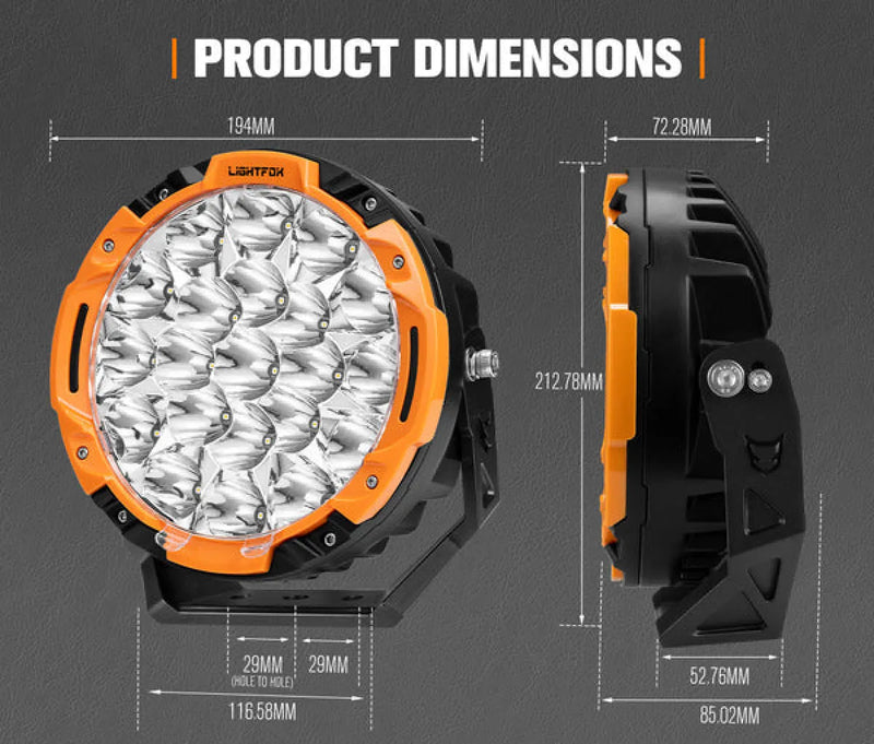 Lightfox Starrix 7" LED Driving Light