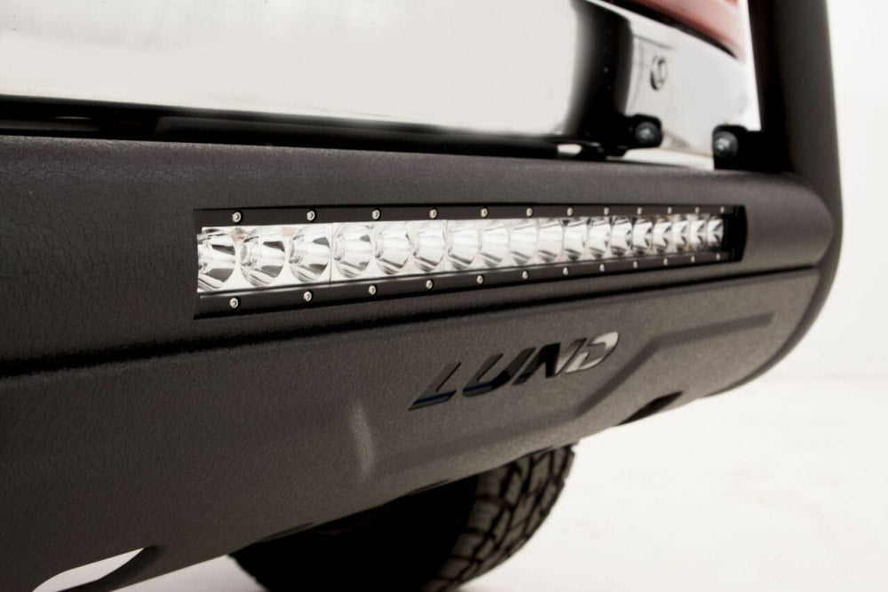 Lund Nudge Bull Bar with 20 LED Light for RAM 1500 DT Crew Cab | Black - Bullbar