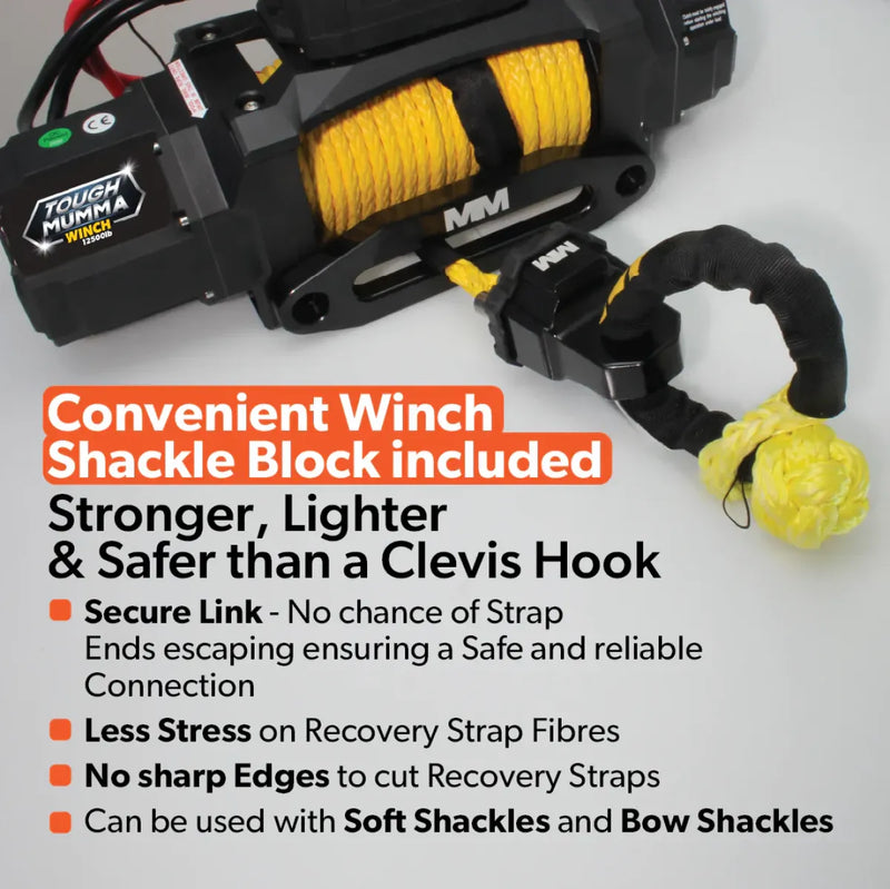 Mean Mother 4x4 Winch with Synthetic Rope | 12500LB | Tough Mumma