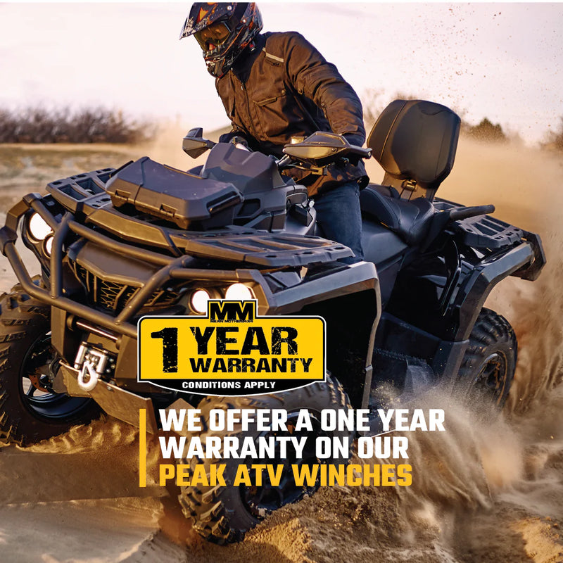 Mean Mother 4x4 Peak ATV 3500lb 12V Winch with Steel Cable