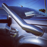 Chrome exhaust pipe on Everest SUV Titanium showcasing stainless steel build and curved design