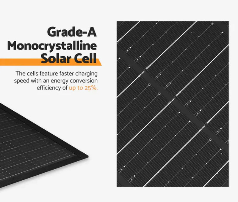 MOBI 200W Portable Folding Solar Blanket for 12V Battery Charging