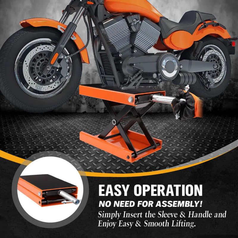 Motorcycle Stand and Repair Work Stand with Scissor Lift Jack | 205kg
