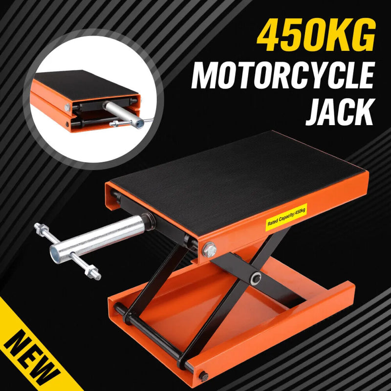 Motorcycle Stand and Repair Work Stand with Scissor Lift Jack | 205kg