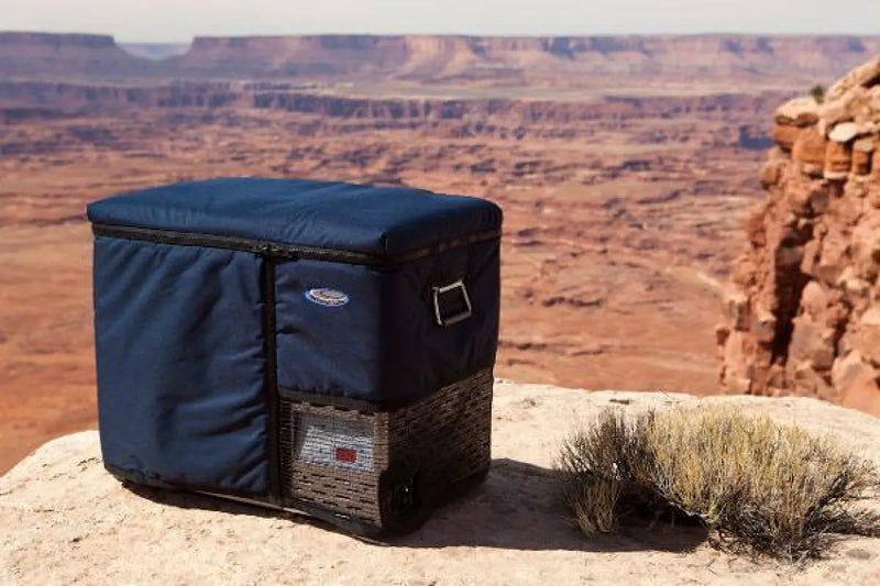 National Luna fridge protective cover on rocky surface for 40L to 125L luna fridge units