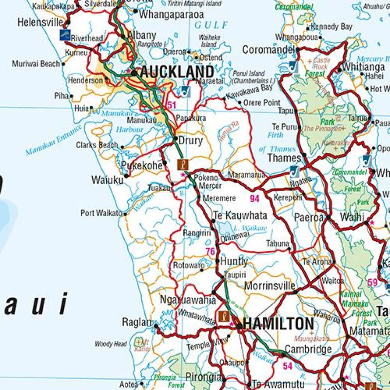 New Zealand (Aotearoa) Wall Map | Large Laminated Paper Map | 700 x 1000mm