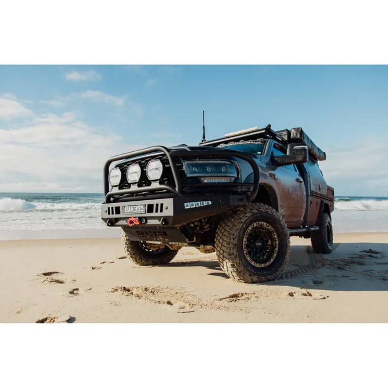 Outback Kitters Full Guard Bull Bar 3 Tabs Satin Black for RAM 2500/3500