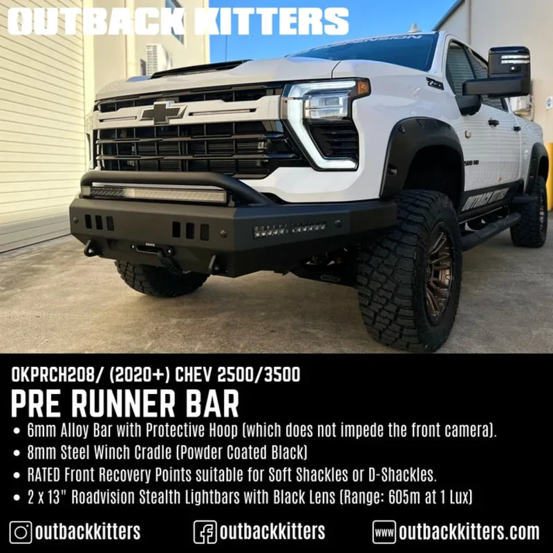 Outback Kitters Pre Runner Bar for Silverado 2500 | 2020-2024+